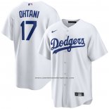 Camiseta Beisbol Hombre Los Angeles Dodgers Shohei Ohtani Primera Replica Blanco