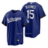 Camiseta Beisbol Hombre Los Angeles Dodgers Austin Barnes 2021 City Connect Replica Azul