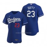 Camiseta Beisbol Hombre Los Angeles Dodgers Danny Duffy Autentico Alterno Azul