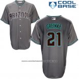 Camiseta Beisbol Hombre Arizona Diamondbacks 21 Zack Greinke Autentico Cool Base