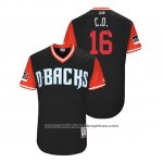 Camiseta Beisbol Hombre Arizona Diamondbacks Chris Owings 2018 LLWS Players Weekend C.o. Negro Camiseta Beisbol Hombre Arizona Diamondbacks Chris Owings 2018 LLWS Players Weekend C.o. Negro