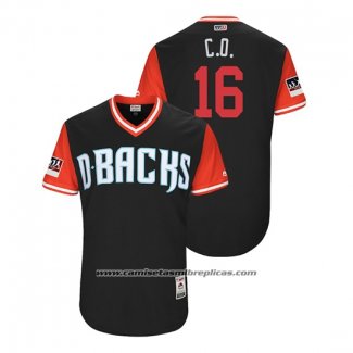 Camiseta Beisbol Hombre Arizona Diamondbacks Chris Owings 2018 LLWS Players Weekend C.o. Negro