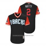 Camiseta Beisbol Hombre Arizona Diamondbacks Jeff Mathis 2018 LLWS Players Weekend Matty Negro
