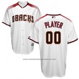 Camiseta Beisbol Hombre Arizona Diamondbacks Personalizada Blanco