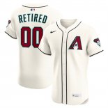Camiseta Beisbol Hombre Arizona Diamondbacks Retired Roster Primera Elite Crema