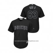 Camiseta Beisbol Hombre Arizona Diamondbacks Robby Scott 2019 Players Weekend Bob O Replica Negro