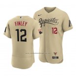 Camiseta Beisbol Hombre Arizona Diamondbacks Steve Finley 2021 City Connect Autentico Oro