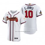 Camiseta Beisbol Hombre Atlanta Braves Chipper Jones 2022 Gold Program Autentico Blanco