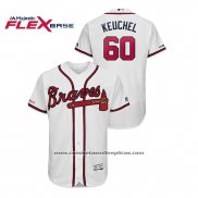Camiseta Beisbol Hombre Atlanta Braves Dallas Keuchel Flex Base Autentico Collezione Primera Blanco