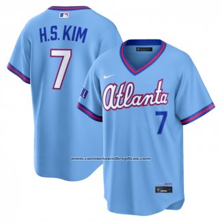 Camiseta Beisbol Hombre Atlanta Braves Ha Seong Kim City Connect 2026 Stadium Azul