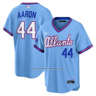 Camiseta Beisbol Hombre Atlanta Braves Hank Aaron City Connect 2026 Stadium Azul
