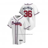 Camiseta Beisbol Hombre Atlanta Braves Mark Melancon Primera Replica Blanco