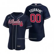 Camiseta Beisbol Hombre Atlanta Braves Personalizada Autentico Alterno 2020 Azul