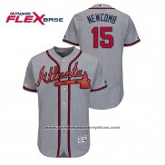 Camiseta Beisbol Hombre Atlanta Braves Sean Newcomb Autentico Flex Base Gris