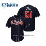 Camiseta Beisbol Hombre Atlanta Braves Shane Carle Cool Base Alterno 2019 Azul