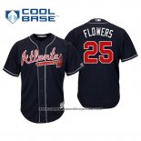 Camiseta Beisbol Hombre Atlanta Braves Tyler Flowers Cool Base Alterno 2019 Azul