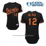Camiseta Beisbol Hombre Baltimore Orioles 12 Alejandro de Aza Negro Alterno Cool Base