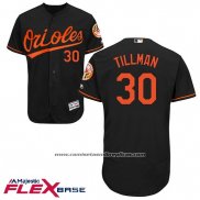 Camiseta Beisbol Hombre Baltimore Orioles 30 Chris Tillman Negro Flex Base