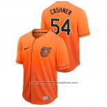 Camiseta Beisbol Hombre Baltimore Orioles Andrew Cashner Fade Autentico Naranja