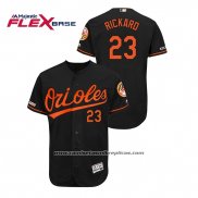 Camiseta Beisbol Hombre Baltimore Orioles Joey Rickard 150th Aniversario Patch Autentico Flex Base Negro