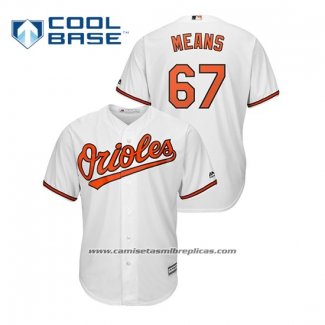 Camiseta Beisbol Hombre Baltimore Orioles John Means Cool Base Blanco