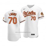 Camiseta Beisbol Hombre Baltimore Orioles Travis Lakins Autentico Primera Blanco