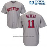 Camiseta Beisbol Hombre Boston Red Sox 11 Rafael Devers Griscool Base