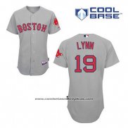 Camiseta Beisbol Hombre Boston Red Sox 19 Frojo Lynn Gris Cool Base