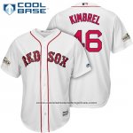 Camiseta Beisbol Hombre Boston Red Sox 2017 Postemporada 46 Craig Kimbrel Blanco Cool Base