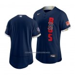 Camiseta Beisbol Hombre Boston Red Sox 2021 All Star Autentico Azul