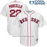 Camiseta Beisbol Hombre Boston Red Sox 22 Rick Porcello Blanco Cool Base