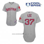 Camiseta Beisbol Hombre Boston Red Sox 37 Bill Lee Gris Cool Base