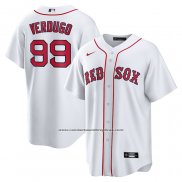 Camiseta Beisbol Hombre Boston Red Sox Alex Verdugo 99 Replica Blanco