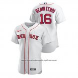 Camiseta Beisbol Hombre Boston Red Sox Andrew Benintendi Autentico Blanco