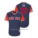 Camiseta Beisbol Hombre Boston Red Sox Blake Swihart 2018 LLWS Players Weekend Swi Azul