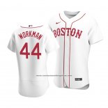 Camiseta Beisbol Hombre Boston Red Sox Brandon Workman Autentico Alterno Blanco