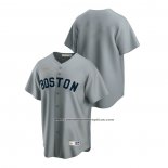 Camiseta Beisbol Hombre Boston Red Sox Cooperstown Collection Gris