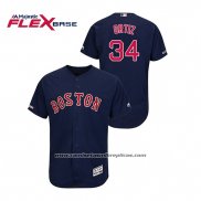 Camiseta Beisbol Hombre Boston Red Sox David Ortiz Autentico Flex Base Azul