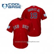 Camiseta Beisbol Hombre Boston Red Sox Jackie Bradley Jr. Cool Base Entrenamiento de Primavera 2019 Rojo