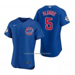 Camiseta Beisbol Hombre Chicago Cubs Albert Almora Jr. Autentico 2020 Alterno Azul