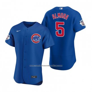 Camiseta Beisbol Hombre Chicago Cubs Albert Almora Jr. Autentico 2020 Alterno Azul