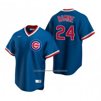 Camiseta Beisbol Hombre Chicago Cubs Andrew Romine Cooperstown Collection Road Azul