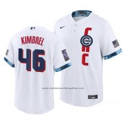 Camiseta Beisbol Hombre Chicago Cubs Craig Kimbrel 2021 All Star Replica Blanco