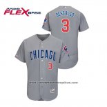 Camiseta Beisbol Hombre Chicago Cubs Daniel Descalso Flex Base Gris