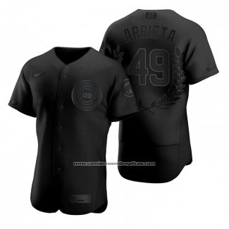Camiseta Beisbol Hombre Chicago Cubs Jake Arrieta Award Collection NL Cy Young Negro