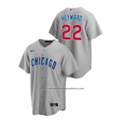 Camiseta Beisbol Hombre Chicago Cubs Jason Heyward Replica Road Gris