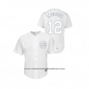 Camiseta Beisbol Hombre Chicago Cubs Kyle Schwarber 2019 Players Weekend Schwarbs Replica Blanco