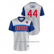 Camiseta Beisbol Hombre Chicago Cubs Tony 2019 Little League Classic Replica Gris