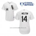 Camiseta Beisbol Hombre Chicago White Sox 14 Bill Melton Blanco Primera Cool Base