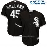 Camiseta Beisbol Hombre Chicago White Sox Derek Holland Negro Cool Base